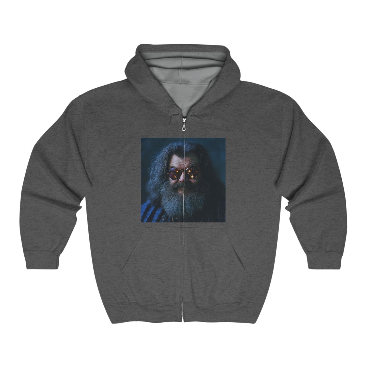 Hairy Wizard -Unisex Heavy Blend™ Full Zip Hooded Sweatshirt