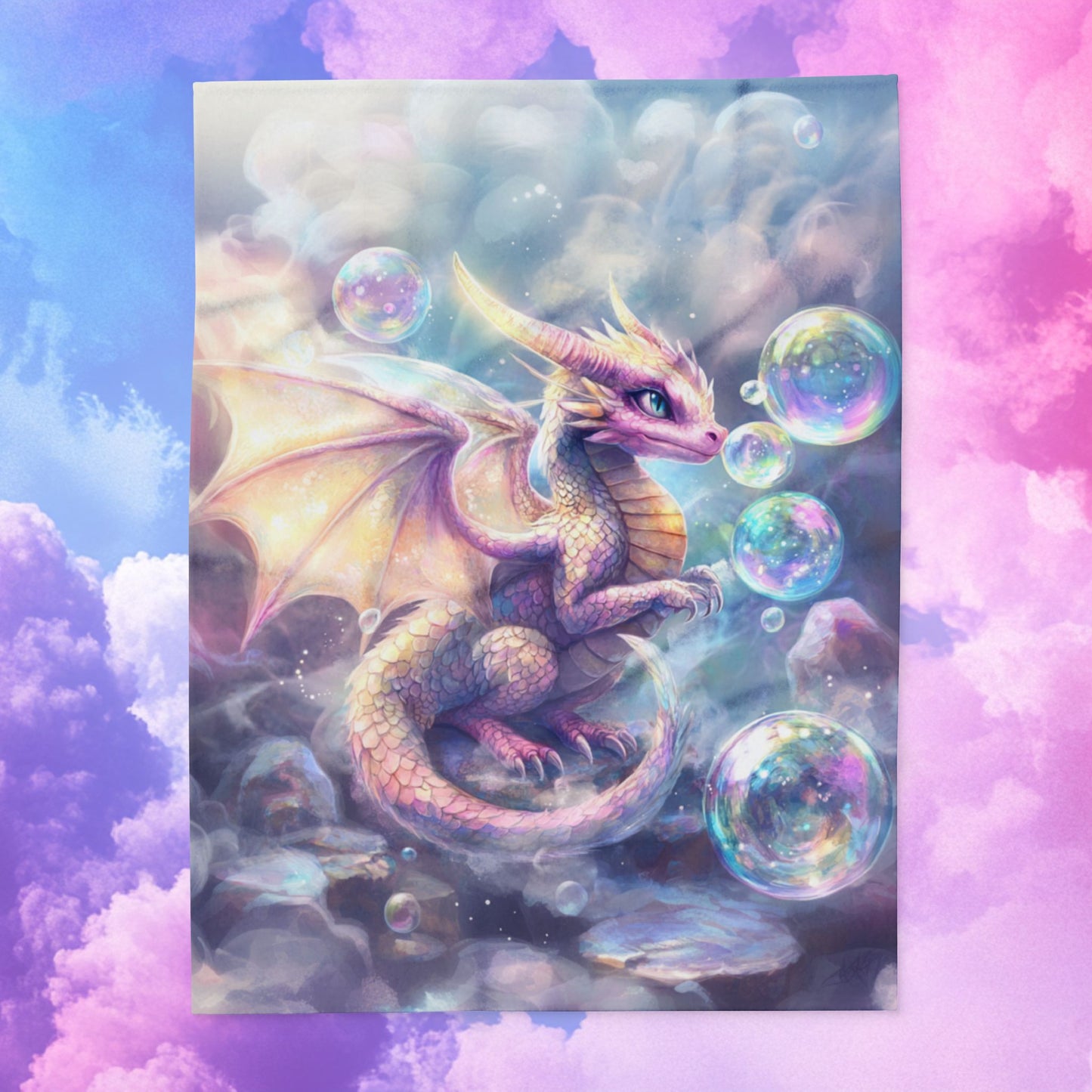 Pastel Bubble -Arctic Fleece Blanket