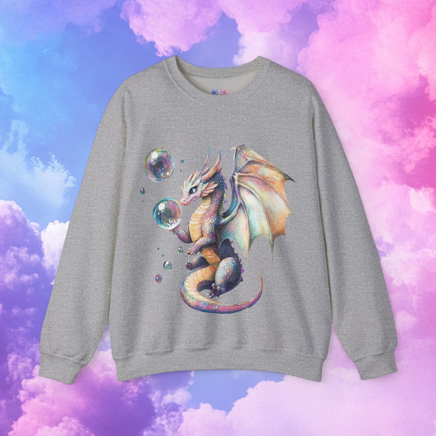 Bubble Dragon -Unisex Heavy Blend™ Crewneck Sweatshirt