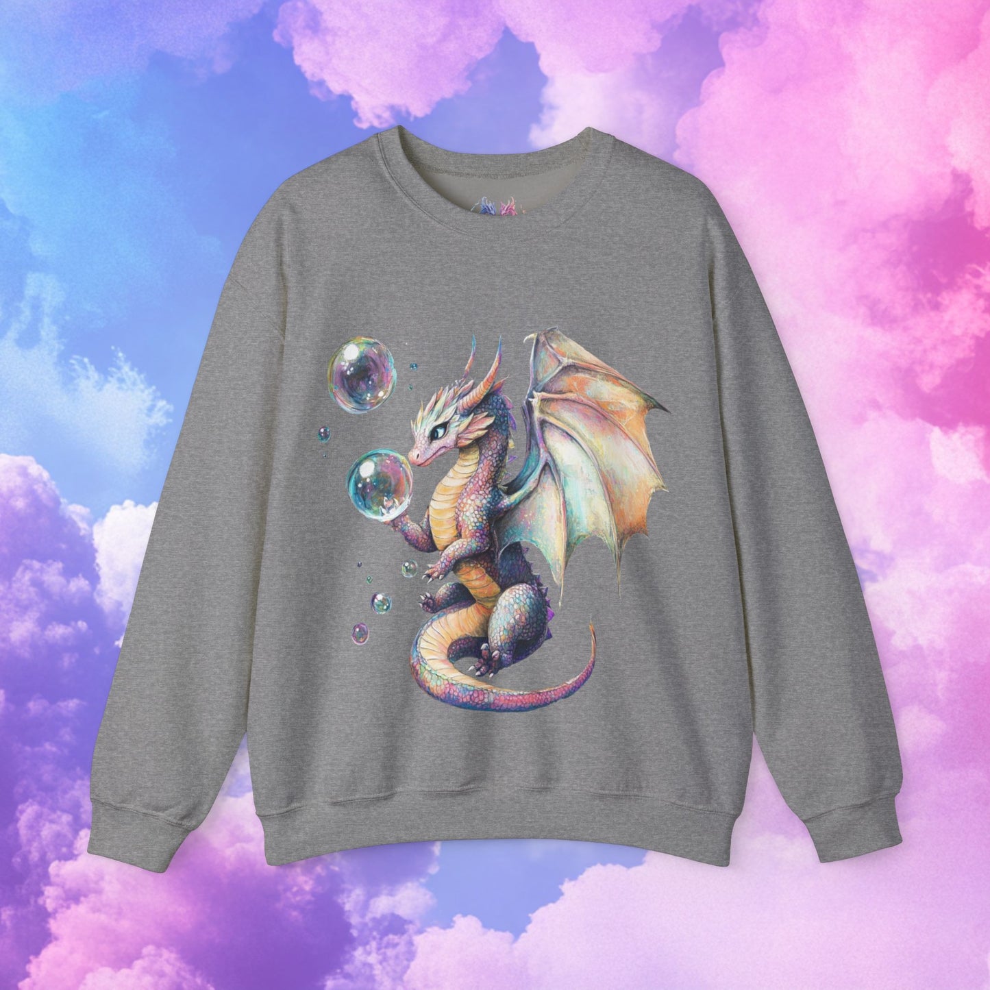 Bubble Dragon -Unisex Heavy Blend™ Crewneck Sweatshirt