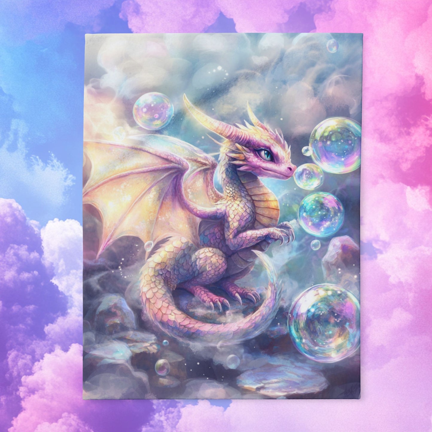 Pastel Bubble -Arctic Fleece Blanket