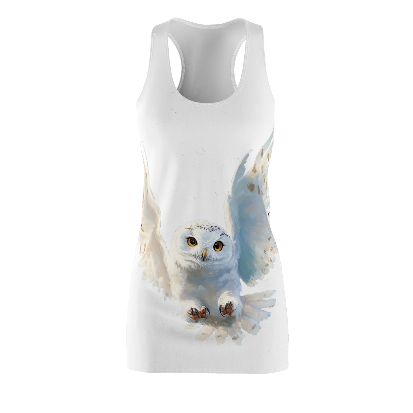 Baby Owl -Women's Cut & Sew Racerback Dress (AOP)