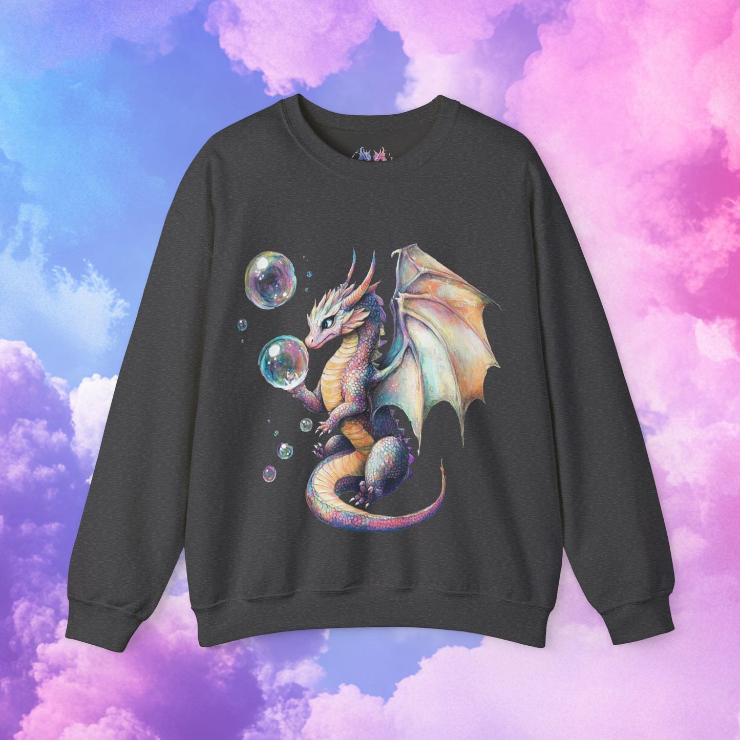 Bubble Dragon -Unisex Heavy Blend™ Crewneck Sweatshirt