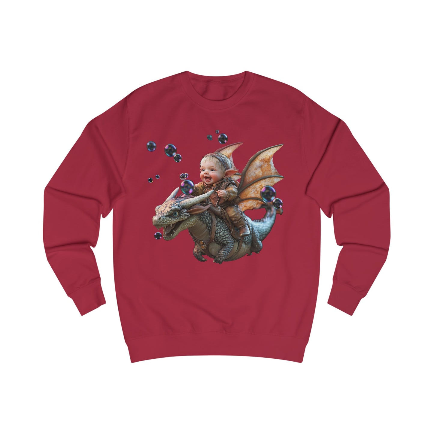 Elf Baby and a Dragon -Unisex Sweatshirt