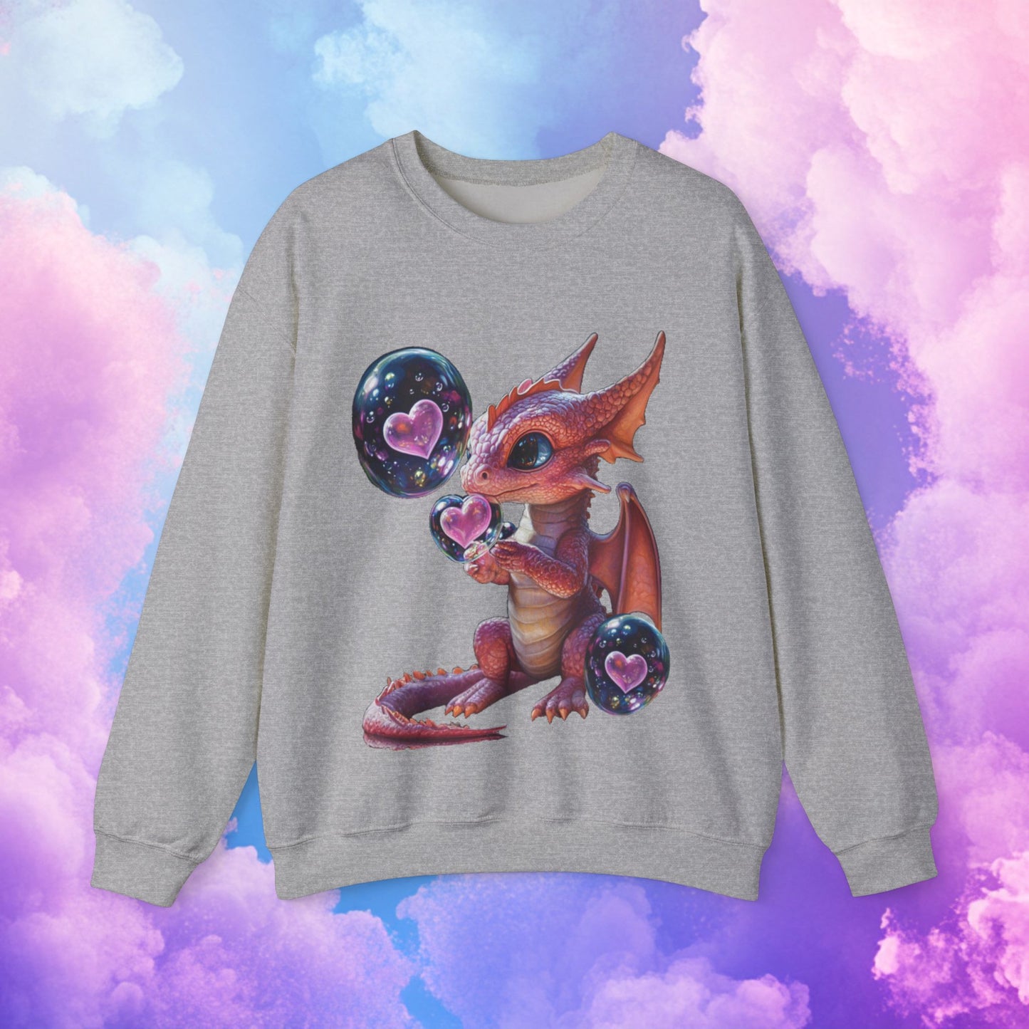 Pink dragon -Unisex Heavy Blend™ Crewneck Sweatshirt