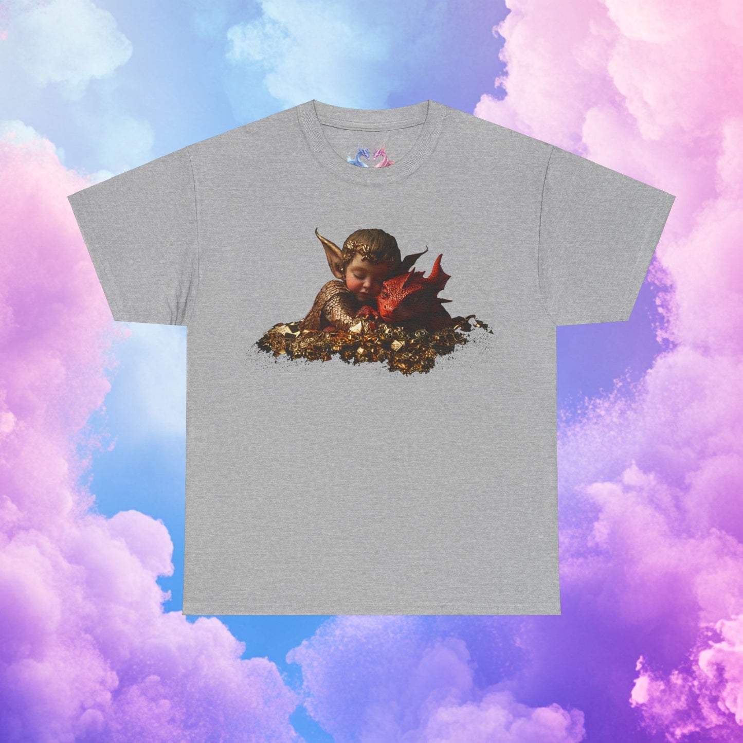 Elf and the treasure -Unisex Heavy Cotton Tee