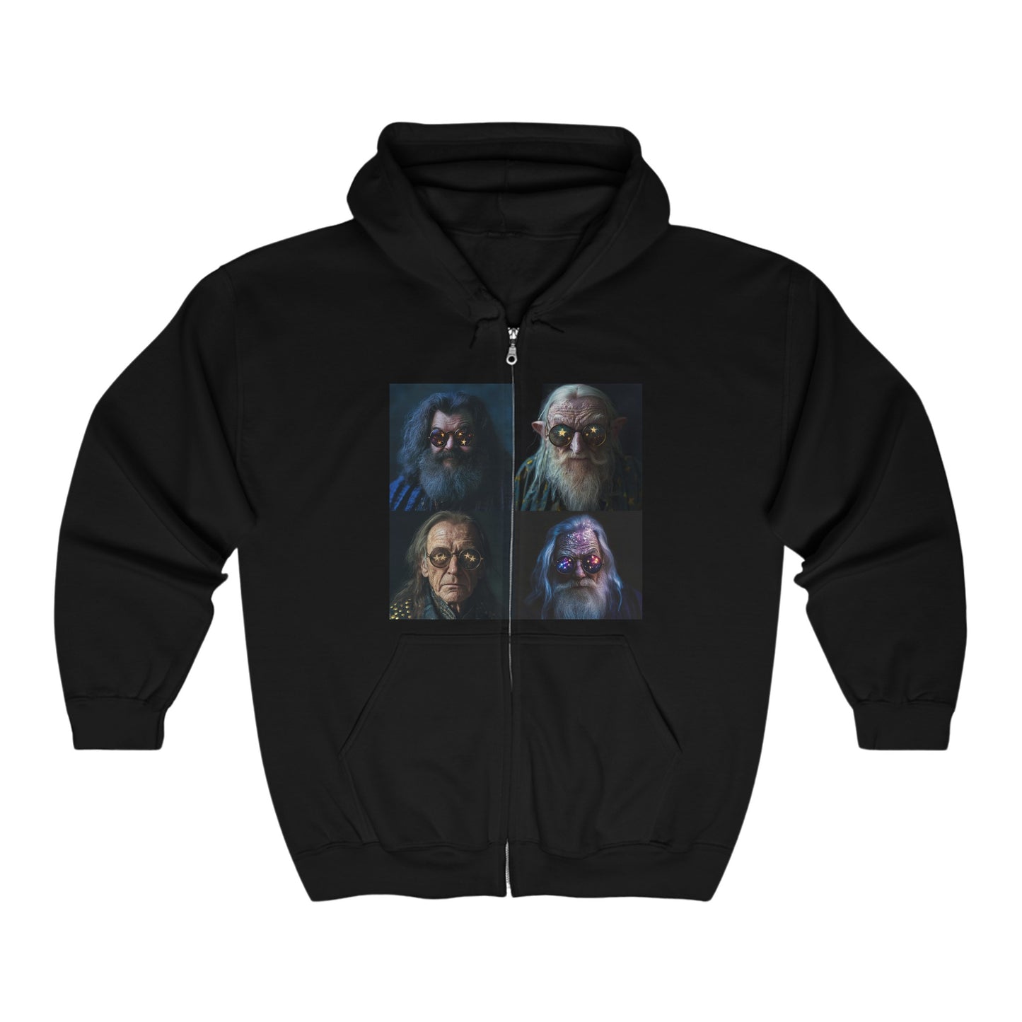 Wizardly -Unisex Heavy Blend™ Full Zip Hooded Sweatshirt