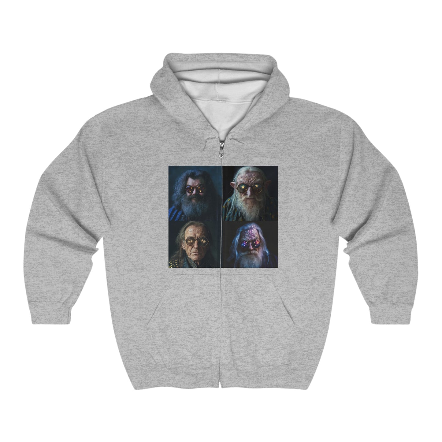 Wizardly -Unisex Heavy Blend™ Full Zip Hooded Sweatshirt