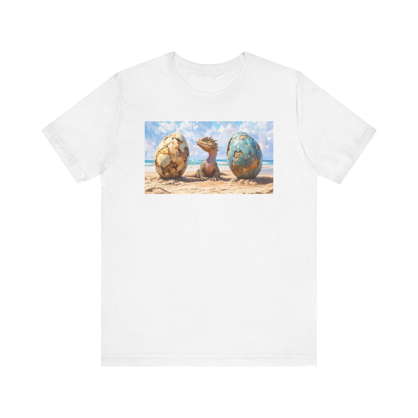 Baby Dragon and eggs -Unisex Jersey Short Sleeve Tee