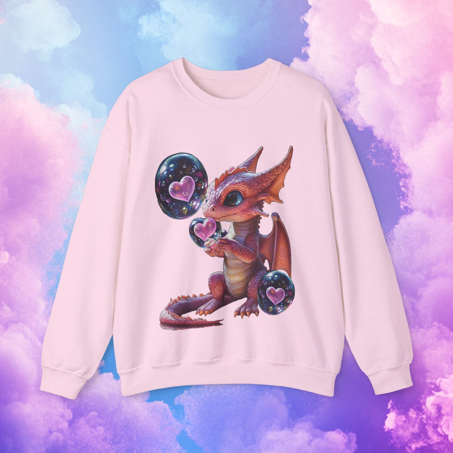 Pink dragon -Unisex Heavy Blend™ Crewneck Sweatshirt