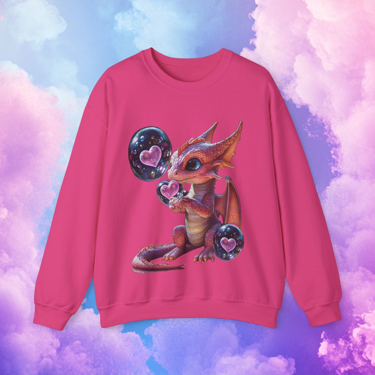 Pink dragon -Unisex Heavy Blend™ Crewneck Sweatshirt