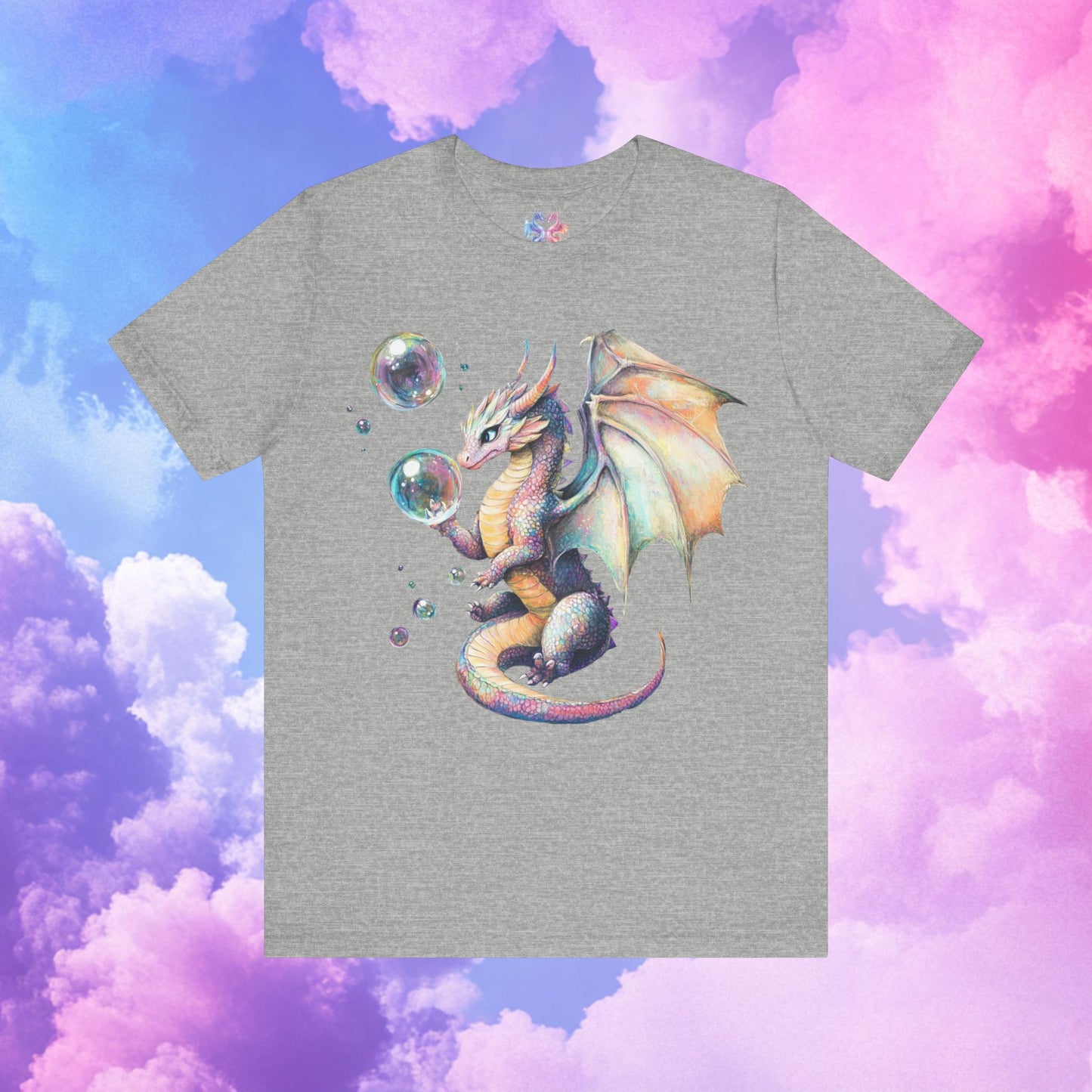 Bubble Dragon -Unisex Jersey Short Sleeve Tee