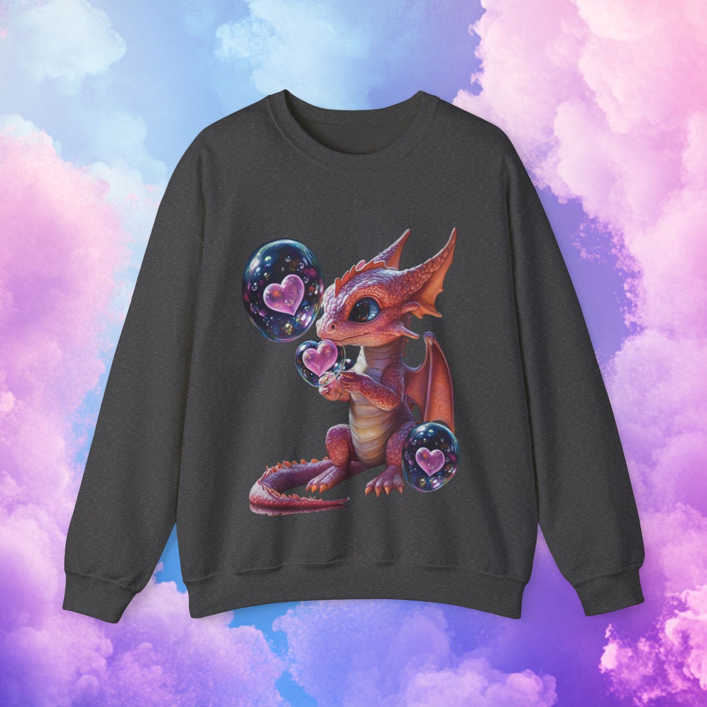 Pink dragon -Unisex Heavy Blend™ Crewneck Sweatshirt