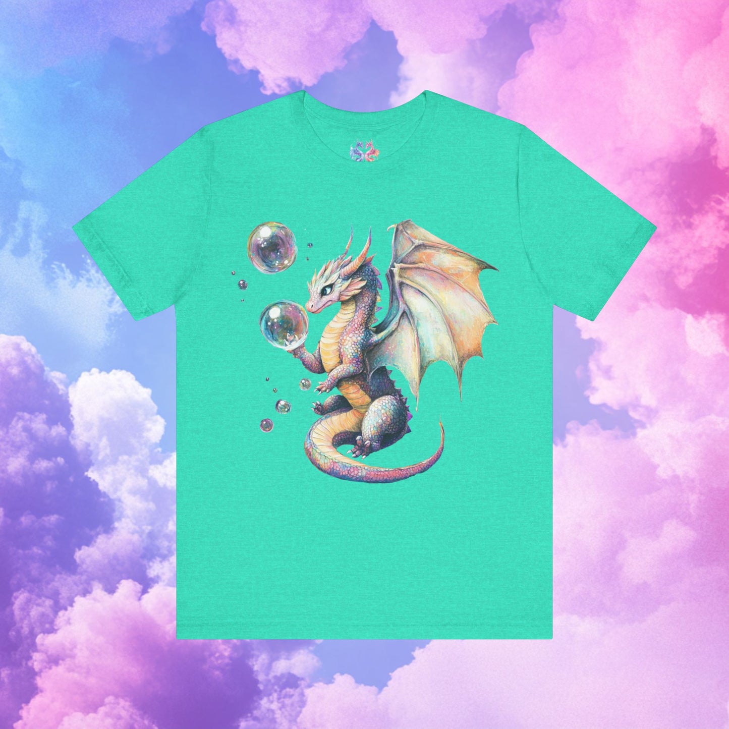 Bubble Dragon -Unisex Jersey Short Sleeve Tee