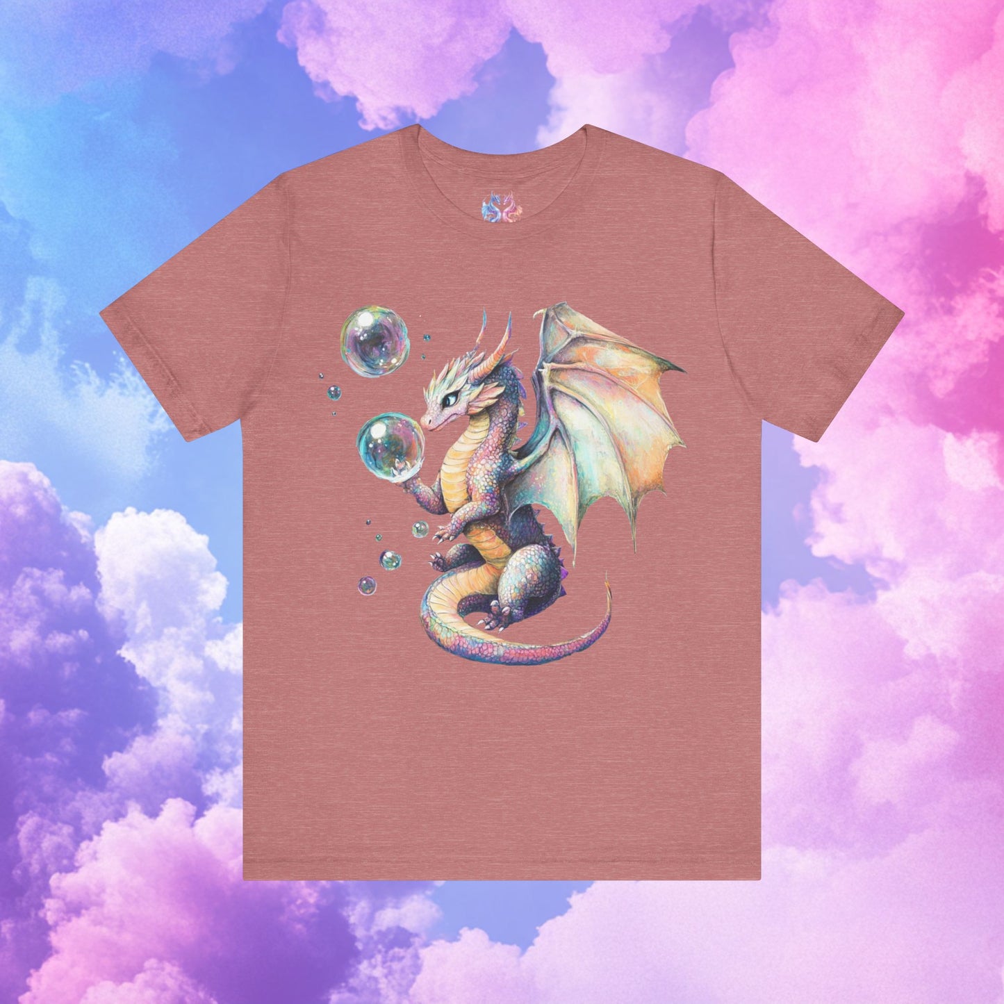 Bubble Dragon -Unisex Jersey Short Sleeve Tee