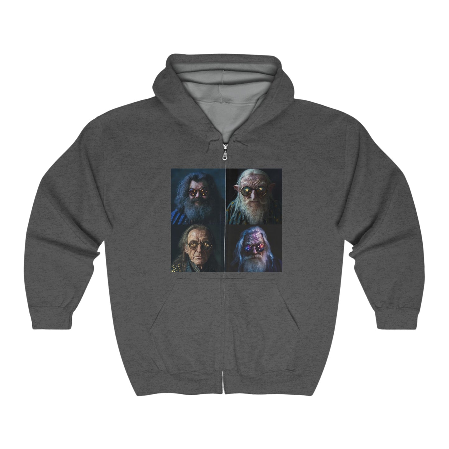 Wizardly -Unisex Heavy Blend™ Full Zip Hooded Sweatshirt