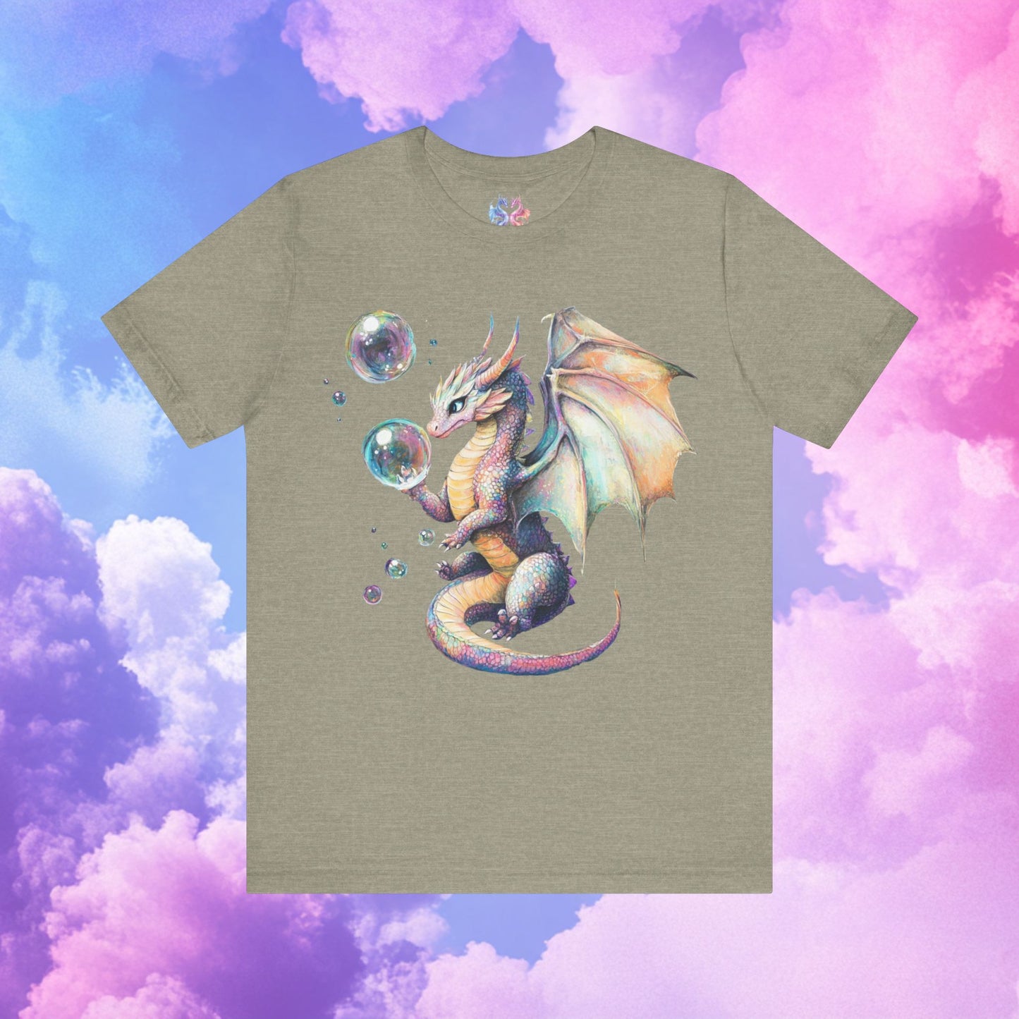 Bubble Dragon -Unisex Jersey Short Sleeve Tee