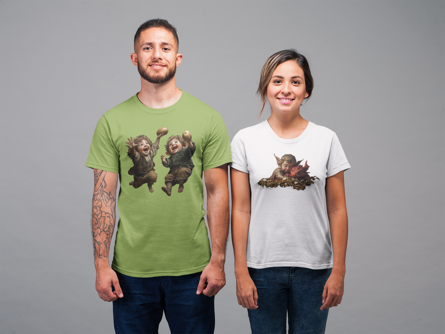 Elf and the treasure -Unisex Heavy Cotton Tee