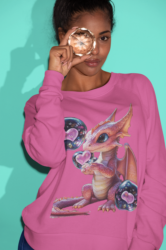 Pink dragon -Unisex Heavy Blend™ Crewneck Sweatshirt