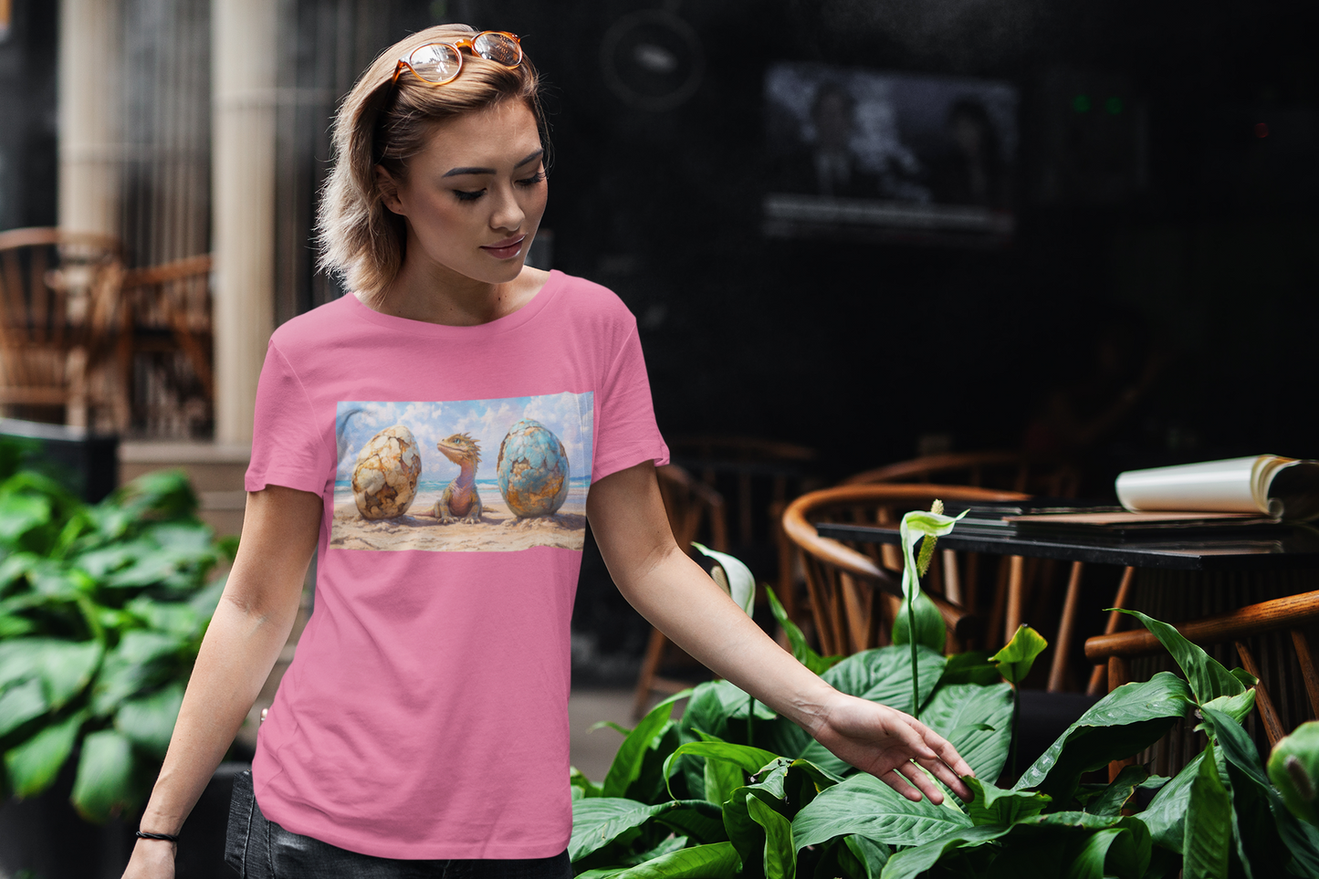 Baby Dragon and eggs -Unisex Jersey Short Sleeve Tee