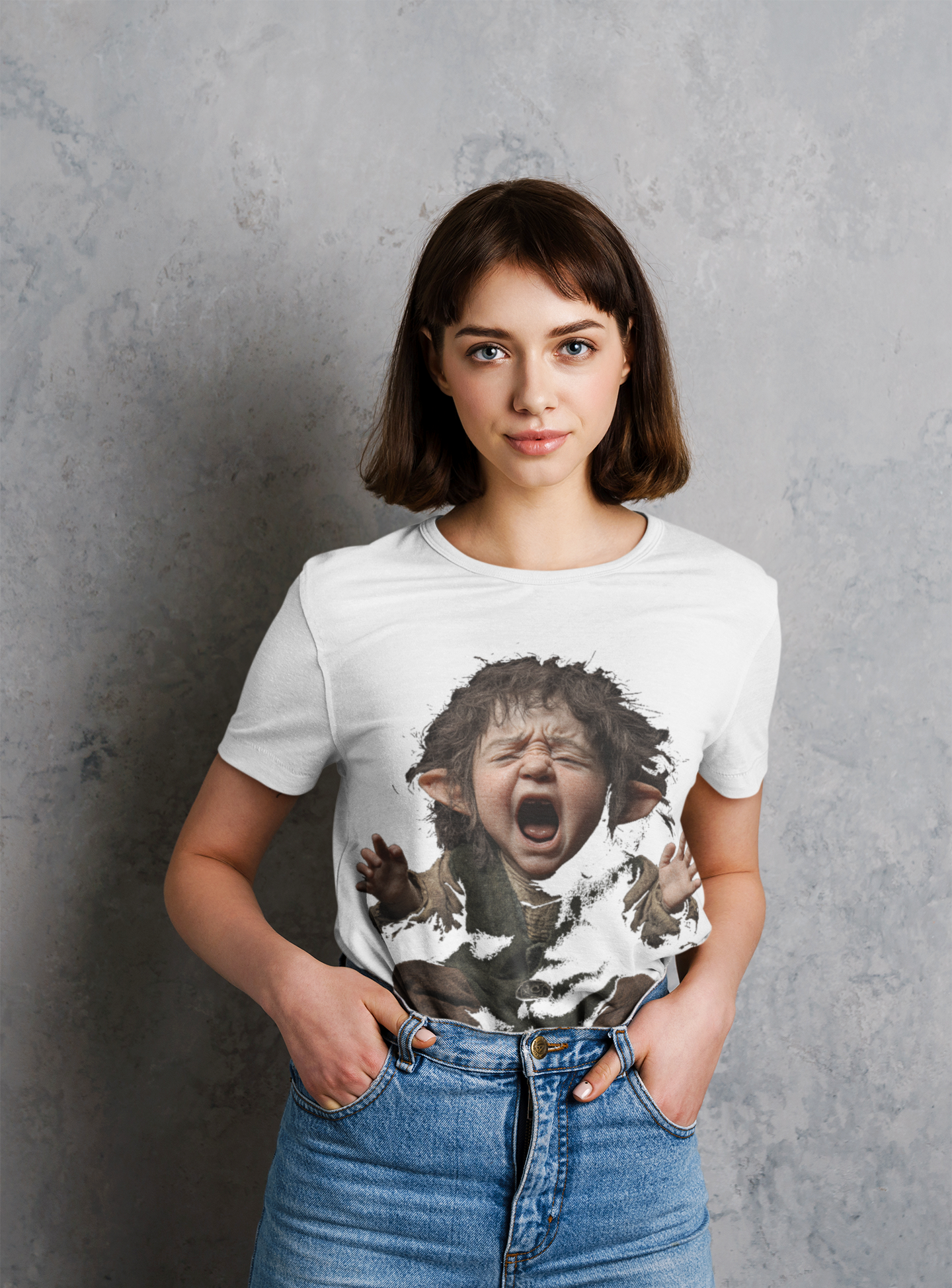 Crying Hobbit -Unisex Jersey Short Sleeve Tee