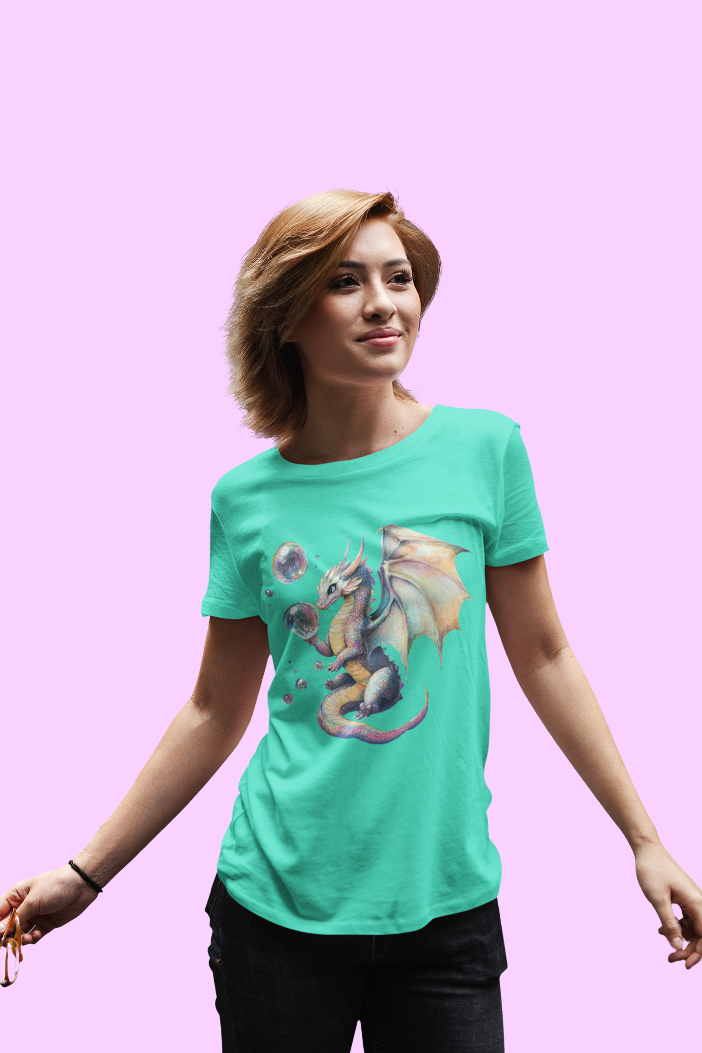 Bubble Dragon -Unisex Jersey Short Sleeve Tee